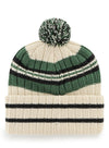 '47 Brand Hone Patch Cuff Pom Milwaukee Bucks Knit Hat In Cream & Green - Back View