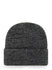47 Brand Brain Freeze Charcoal Milwaukee Bucks Cuff Knit Hat In Grey - Back View