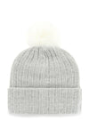 Women's 47 Brand Koda Milwaukee Bucks Cuff Pom Knit Hat In Grey - Back View