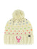 Youth '47 Brand Cuff Pom Sprinkles Milwaukee Bucks Knit Hat In Cream - Front View