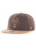 '47 Brand Captain Two-Tone Camel Milwaukee Bucks Snapback Hat In Brown - Angled Left Side View