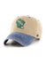 '47 Brand Clean Up Eldin Milwaukee Bucks Adjustable Hat In Tan & Blue - Angled Left Side View