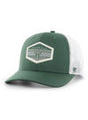 '47 Brand Trucker Burgess In Green & White - Angled Left Side View