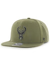 '47 Brand Captain Ballpark Camo Milwaukee Bucks Snapback Hat