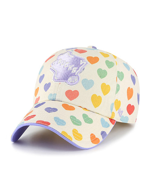 Youth Girls '47 Brand Clean Up Delight Milwaukee Bucks Adjustable Hat In Multi-Color - Angled Left Side View