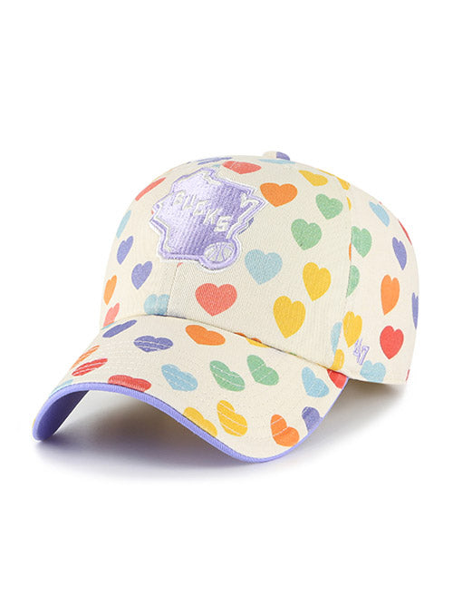 Youth Girls '47 Brand Clean Up Delight Milwaukee Bucks Adjustable Hat In Multi-Color - Angled Left Side View