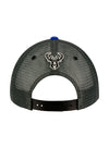 Bucks Pro Shop Big Ball Wordmark Milwaukee Bucks Snapback Hat In Black - Back View