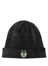 Youth Mineral Wash Black Milwaukee Bucks Cuff Knit Hat - Front View