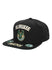 Mitchell & Ness Front Loaded Milwaukee Bucks Snapback Hat In Black - Angled Left Side View