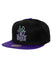 Mitchell & Ness HWX '93 Core 2.0 Milwaukee Bucks Snapback Hat In Black & Purple - Front View