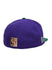 Mitchell & Ness HWC '93 Core Side Milwaukee Bucks Fitted Hat In Purple & Green - Back Right Side View