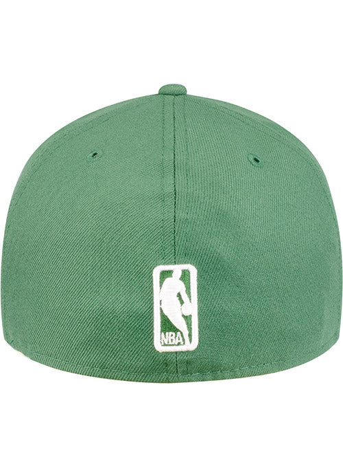 green fitted hat