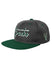 Youth Outerstuff Retro Jersey Deadstock Milwaukee Bucks Snapback Hat In Grey & Green - Angled Left Side View