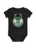 Newborn Global Creeper Milwaukee Bucks Onesie In Black - Front View