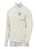 Antigua Helix Milwaukee Bucks Henley Crewneck Sweatshirt In Cream - Front View On Mannequin