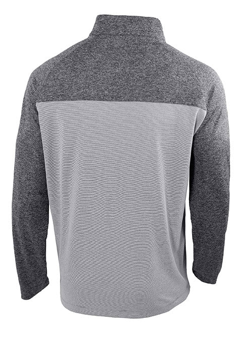 Columbia Rockin It Gray Milwaukee Bucks 1/4 Zip Pullover - Back View