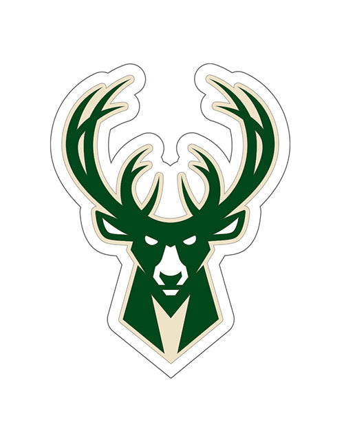 Pro Specialties Group Icon PVC Milwaukee Bucks Magnet In Green - Front View