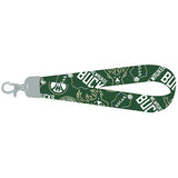 Pro Specialties Group All Logos Milwaukee Bucks Wristlet Lanyard In Green & White - Side View