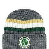 47 Brand Highline Cuff Milwaukee Bucks Knit Hat In Grey - Front View