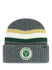 47 Brand Highline Cuff Milwaukee Bucks Knit Hat In Grey - Front View