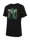 Stadium Essentials Skyline Giannis Black Milwaukee Bucks T-Shirt