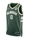 Nike 2022 Icon Edition Marjon Beauchamp Milwaukee Bucks Swingman Jersey In Green - Front View