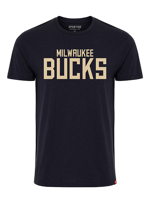 Sportiqe Alvarado Milwaukee Bucks T-Shirt In Black - Front View