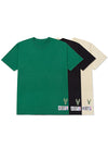 Standard Issue Label & Logo 3-Pack Milwaukee Bucks T-Shirt In Green, Black & Cream - Combined 3 Shirts Front View