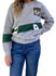 Refried Apparel Recycled Jersey Grey Milwaukee Bucks Crewneck Sweatshirt - Front View On Model