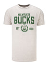 Wordmark Cream Milwaukee Bucks T-Shirt