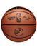 Wilson Official Game Milwaukee Bucks Full Size Basketball In Orange - Back View
