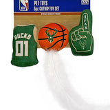 Pets First Cat Nip 3Pc Milwaukee Bucks Pet Toy In Multi-Color - View With Packaging