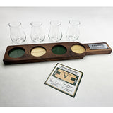 Artsman Milwaukee Bucks Court Flight Reserve With 4 Glasses - Full View With COA