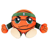 Bleacher Creature Basketball Character 8" Milwaukee Bucks Plush Toy In Orange & Green - Front View