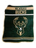 Logo Brands Gameday Raschel Green Milwaukee Bucks Throw Blanket