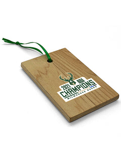 Artsman Championship Court Milwaukee Bucks Ornament - Front View