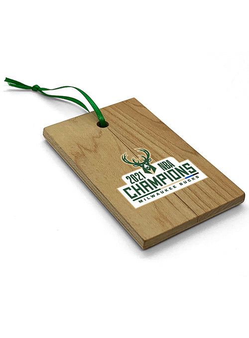 Artsman Championship Court Milwaukee Bucks Ornament - Front View