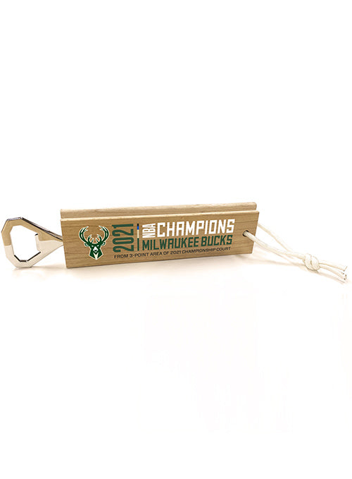 Artsman Milwaukee Bucks Court 2nd Edition Bottle Opener 6"x1.5"