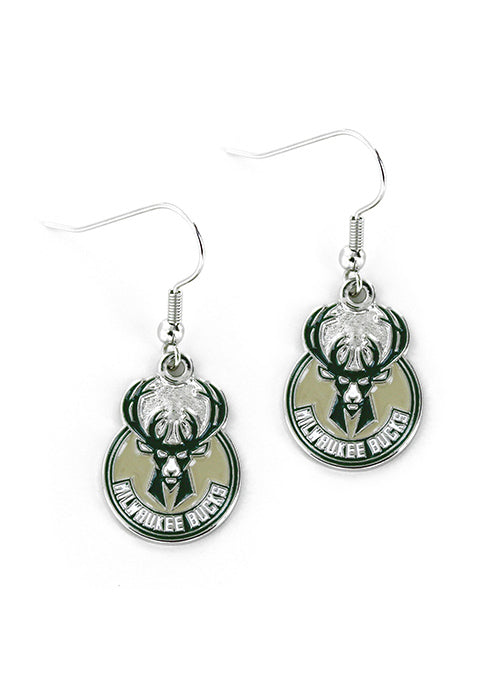 Global Logo Milwaukee Bucks Earrings