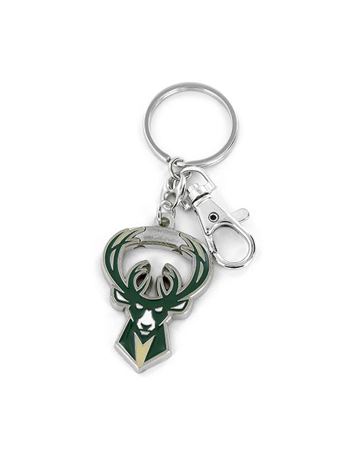 Aminco Icon Logo Heavyweight Milwaukee Bucks Keychain