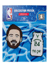 The Emblem Source Pat Connaughton 2-Pack Milwaukee Bucks Patches