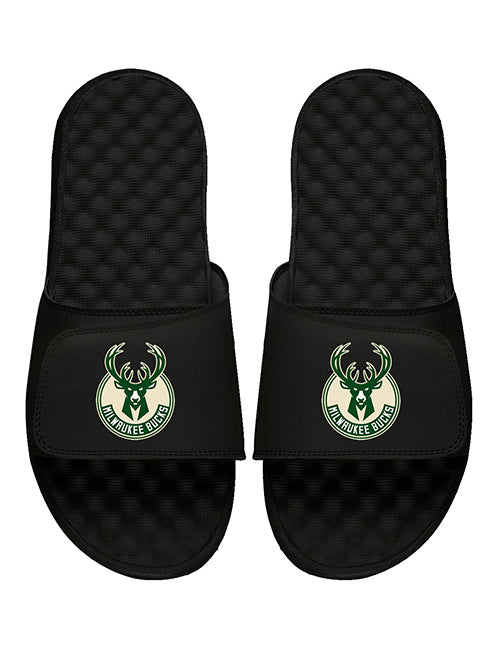 ISlide Global Mantra Milwaukee Bucks Sandal In Black