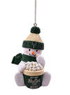 FOCO Popcorn Snowman Milwaukee Bucks Ornament