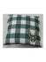 Logo Brands Square Buffalo Milwaukee Bucks Outdoor Pillow In Green & White - Front View