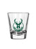 Logo Brands 2oz Global Milwaukee Bucks Shot Glass