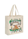 Mitchell & Ness Hardwood Classics '68 Champs Milwaukee Bucks Tote Bag In Tan - Front View