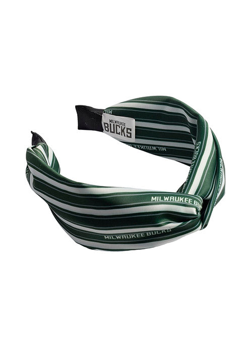 Headbands of Hope Traditional Soft Milwaukee Bucks Headband In Green & White - Right Side View