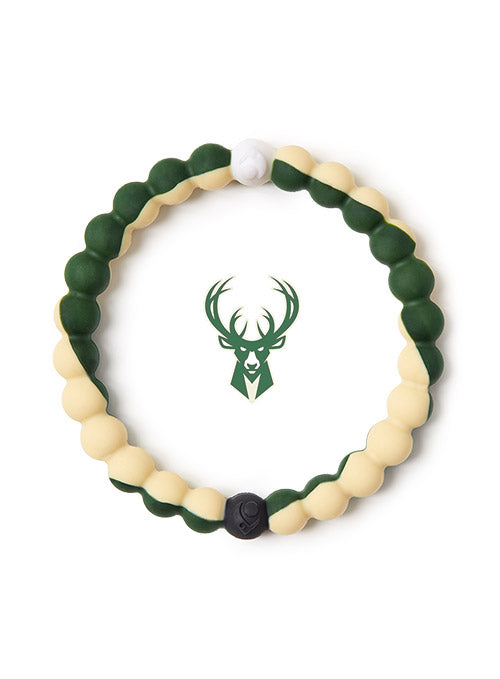 Lokai Green Milwaukee Bucks Bracelet In Green & Cream