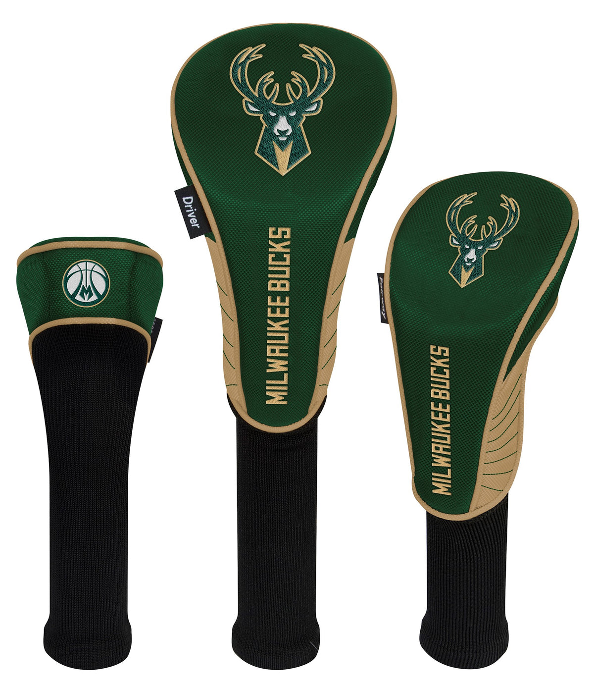 3 Piece Milwaukee Bucks Golf Club Headcover