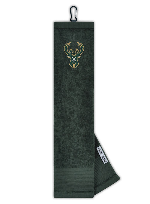 Wincraft Icon Milwaukee Bucks Golf Club Towel In Green - Front View